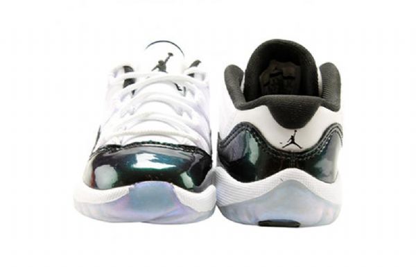 Nike Air Jordan 11 Retro Low Tops Td Basketbalové Boty Pro Děti Bílá Zelená