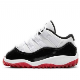 Nike Air Jordan 11 Retro Nízké Td Boty Pro Děti Černá Bílý Červený
