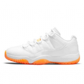 Nike Air Jordan Retro 11 Nízké Citrusové Boty Pro Muže Bílé