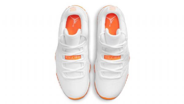 Nike Air Jordan Retro 11 Nízké Citrusové Boty Pro Muže Bílé