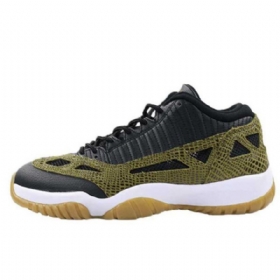 Pánské Boty Nike Air Jordan 11 Ie Low Tops Croc Olive Zelená Černá