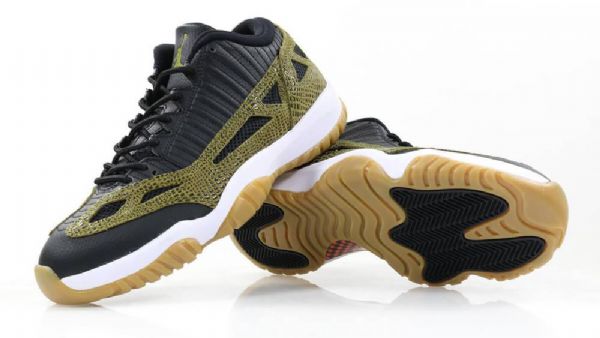 Pánské Boty Nike Air Jordan 11 Ie Low Tops Croc Olive Zelená Černá
