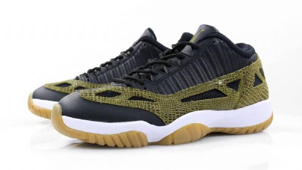 Pánské Boty Nike Air Jordan 11 Ie Low Tops Croc Olive Zelená Černá