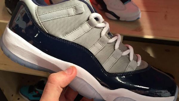 Pánské Boty Nike Air Jordan 11 Nízké Georgetown Pro Muže Tmavě Modrá Šedá
