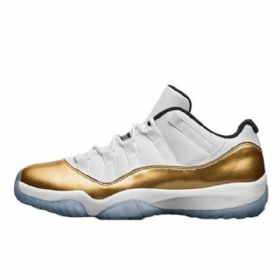 Pánské Polobotky Nike Air Jordan 11 Z Bílého Zlata