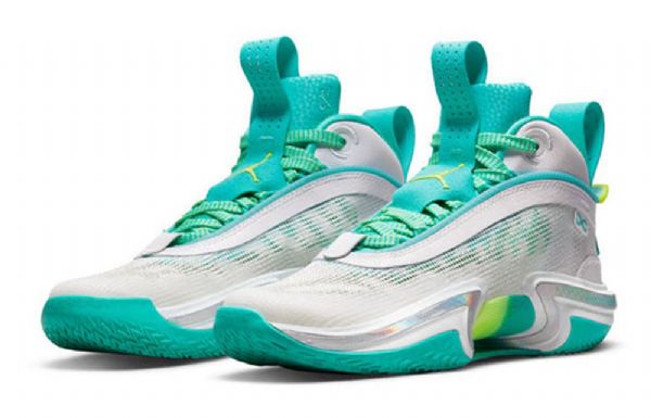 Pánské Basketbalové Boty Nike Guo Ailun Air Jordan 36 Gs Zelenobílé