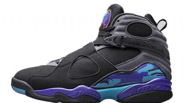 Boty Nike Air Jordan 8 Aqua Pro Muže Černá Fialová