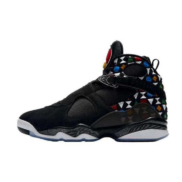 Boty Nike Air Jordan 8 Quai 54 Pro Muže Černé