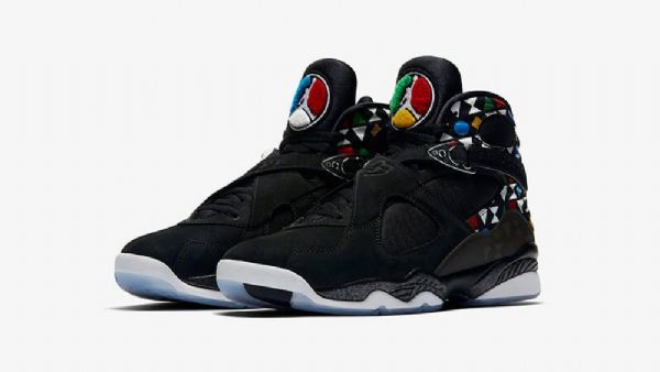 Boty Nike Air Jordan 8 Quai 54 Pro Muže Černé
