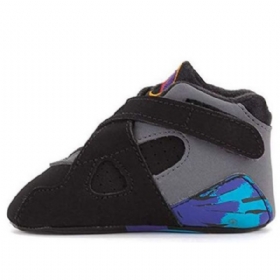 Boty Nike Air Jordan 8 Retro Td Pro Děti Černá Šedá