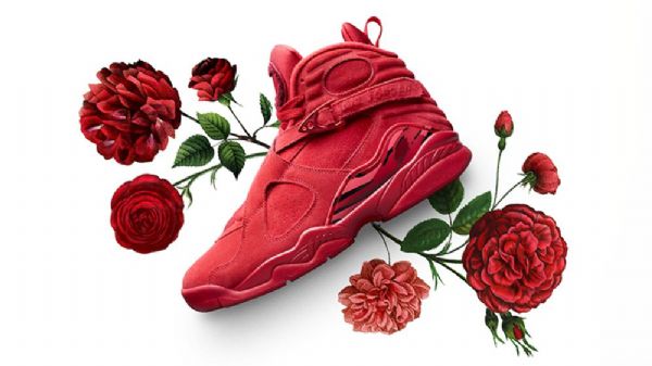 Boty Nike Air Jordan 8 Valentines Day Pro Muže Červené