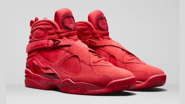 Boty Nike Air Jordan 8 Valentines Day Pro Muže Červené