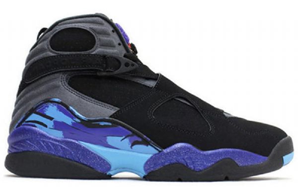 Nike Air Jordan 8 Retro Basketbalové Boty Pro Muže Černá Fialová