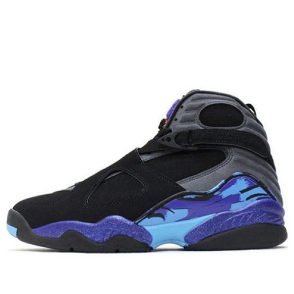 Nike Air Jordan 8 Retro Basketbalové Boty Pro Muže Černá Fialová