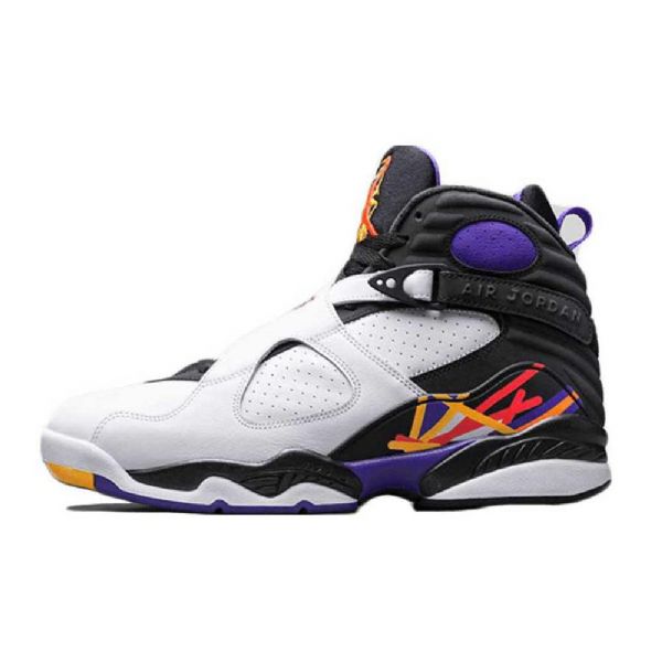 Nike Air Jordan 8 Retro Three Times A Charm Boty Pro Muže Bílá Černá