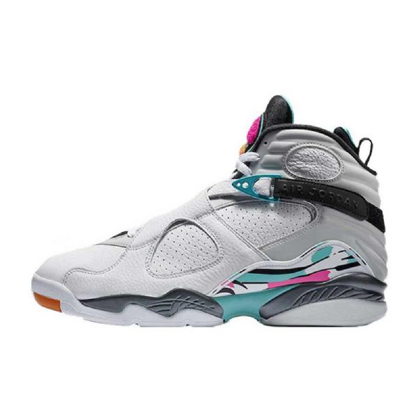 Pánské Boty Nike Air Jordan 8 South Beach Pro Muže Bílé