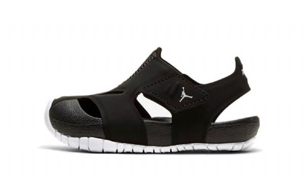 Nike Air Jordan Flare Minimalistické Sandály Pro Děti Černé