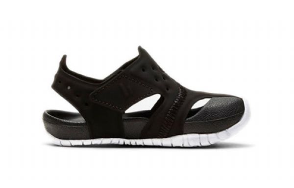 Nike Air Jordan Flare Minimalistické Sandály Pro Děti Černé