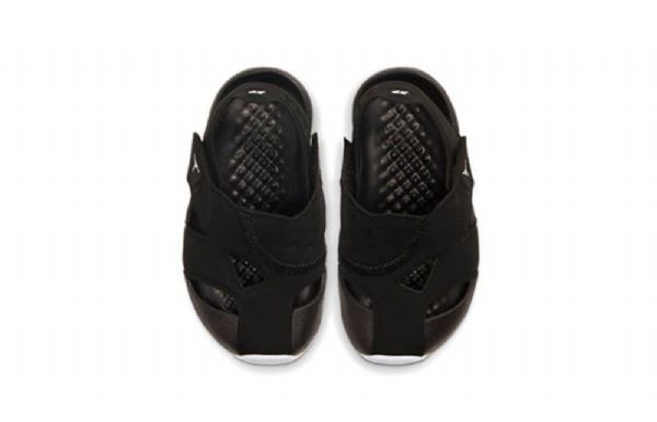 Nike Air Jordan Flare Minimalistické Sandály Pro Děti Černé