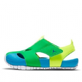 Nike Air Jordan Flare Sandály Pro Děti Modrozelené