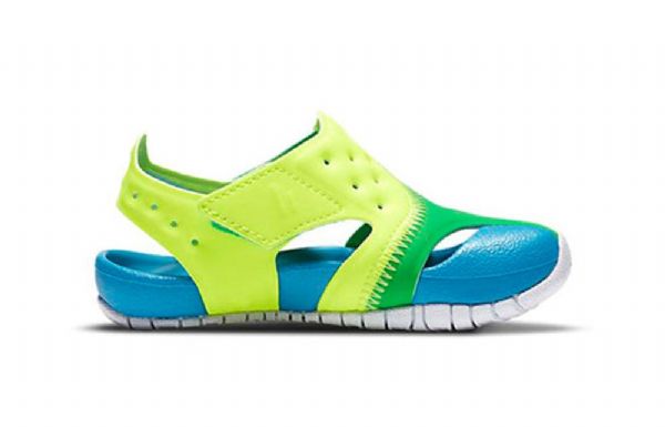 Nike Air Jordan Flare Sandály Pro Děti Modrozelené