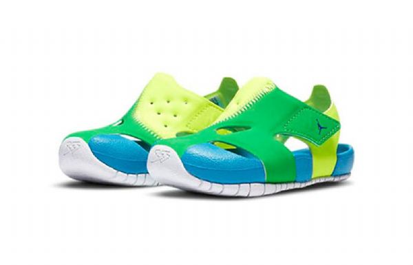 Nike Air Jordan Flare Sandály Pro Děti Modrozelené