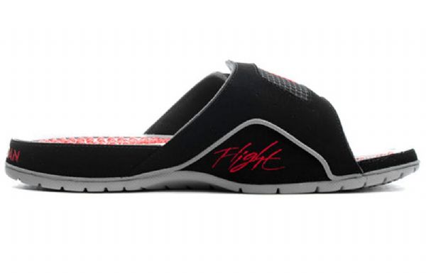 Nike Air Jordan Hydro Iv Retro Protiskluzový Suchý Zip Akupresurní Podrážka Obsidian Slide Sportovní Pantofle Pro Muže Černá