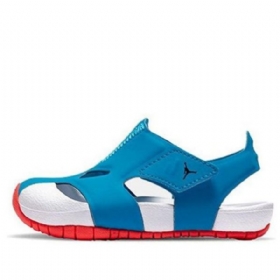 Nike Air Jordan Td Flare Game Time Sandály Na Suchý Zip Pro Děti Bílá Modrá