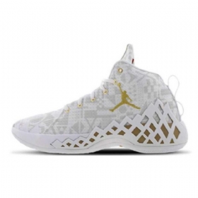 Pánské Boty Nike Air Jordan Diamond Mid Tops Z Bílého Zlata