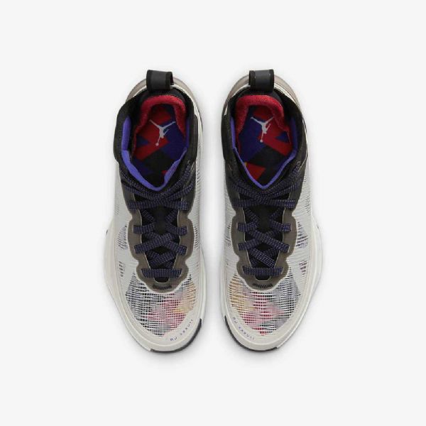 Boty Nike Air Jordan Xxxvii Pro Děti Světle Černá Tmavě Červená