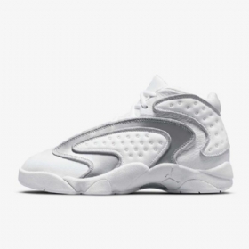 Dámské Polobotky Nike Air Jordan Og Mid Tops Bílý Šedá