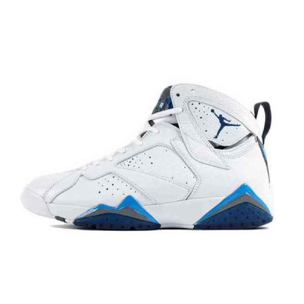 Nike Air Jordan 7 Francouzské Boty Pro Muže Bílá Modrá