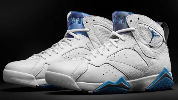 Nike Air Jordan 7 Francouzské Boty Pro Muže Bílá Modrá