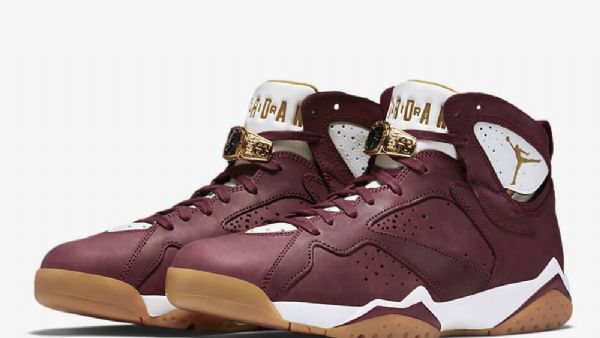 Pánské Boty Nike Air Jordan 7 Cigar Burgundy