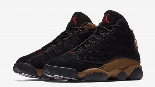 Boty Nike Air Jordan 13 Pro Muže Černá Olivově Zelená