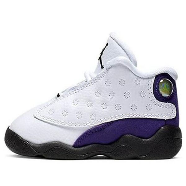 Boty Nike Air Jordan 13 Retro Td Pro Děti Bílá Fialová
