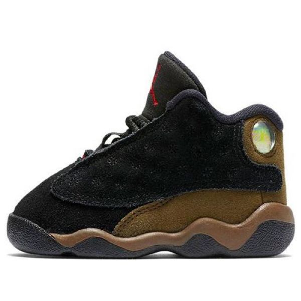Boty Nike Air Jordan 13 Retro Td Pro Děti Olivově Zelená