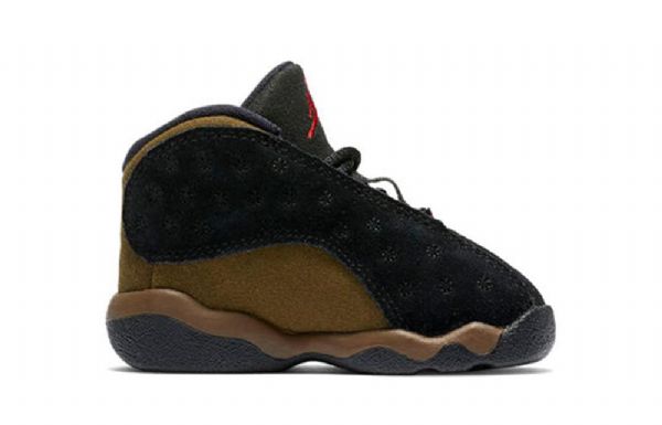 Boty Nike Air Jordan 13 Retro Td Pro Děti Olivově Zelená