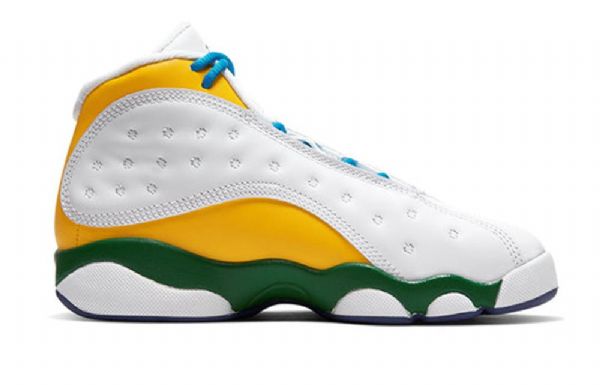 Nike Air Jordan 13 Retro Ps Basketbalové Boty Pro Děti Bílé