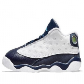 Nike Air Jordan 13 Retro Td Basketbalové Boty Pro Děti Tmavě Modrá Bílý