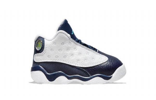 Nike Air Jordan 13 Retro Td Basketbalové Boty Pro Děti Tmavě Modrá Bílý