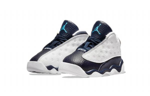 Nike Air Jordan 13 Retro Td Basketbalové Boty Pro Děti Tmavě Modrá Bílý