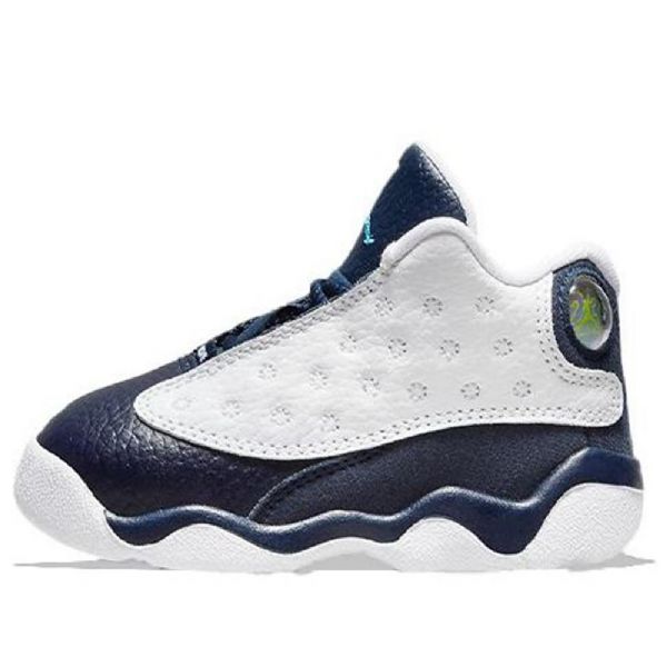 Nike Air Jordan 13 Retro Td Basketbalové Boty Pro Děti Tmavě Modrá Bílý