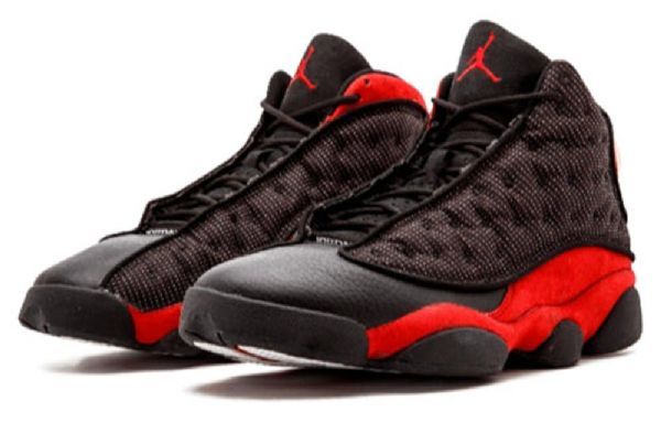 Nike Air Jordan 13 Široké Retro Basketbalové Boty Pro Ženy Černo-červené