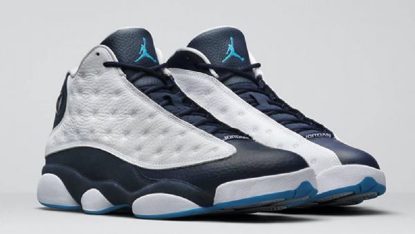 Pánské Boty Nike Air Jordan 13 Obsidian Tmavě Modrá Bílý
