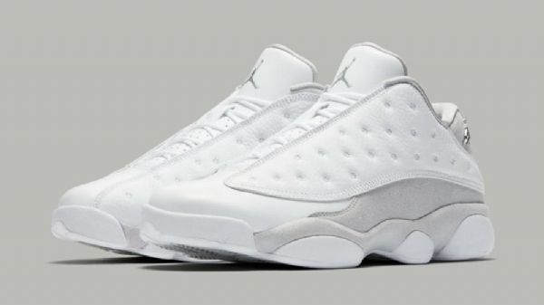 Pánské Polobotky Nike Air Jordan 13 Z Čisté Platiny Šedé