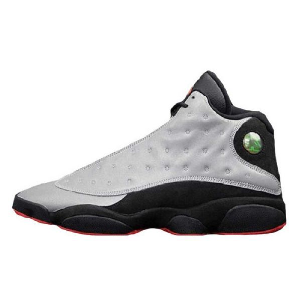Pánské Reflexní Boty Nike Air Jordan 13 Retro Premium Stříbrný Černá