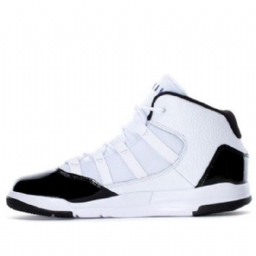Nike Air Jordan Max Aura Bp Retro Basketbalové Boty Pro Děti Bílá Černá