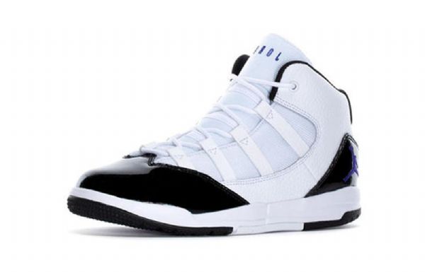 Nike Air Jordan Max Aura Bp Retro Basketbalové Boty Pro Děti Bílá Černá