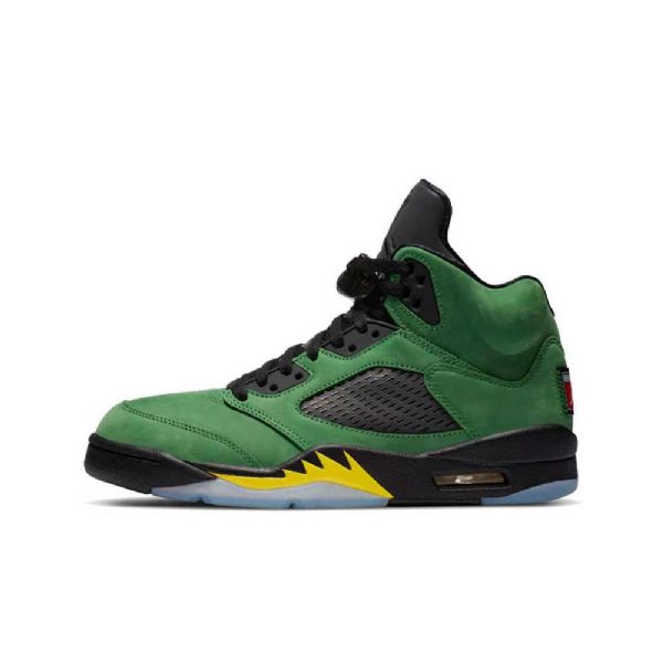 Boty Nike Air Jordan 5 Oregon Ducks Elevate Pro Muže Zelené